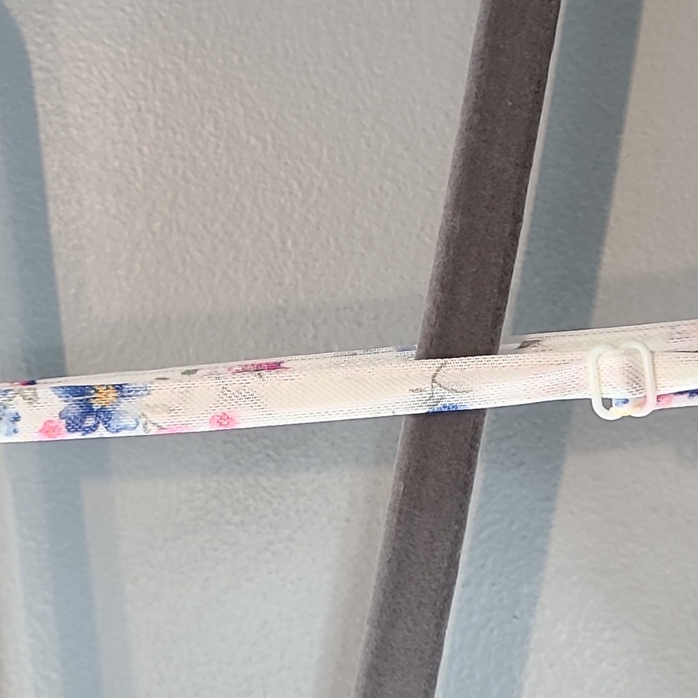 No Boundaries Floral Maxi Dress - Cream with Blue and Pink - Picture 7 of 8